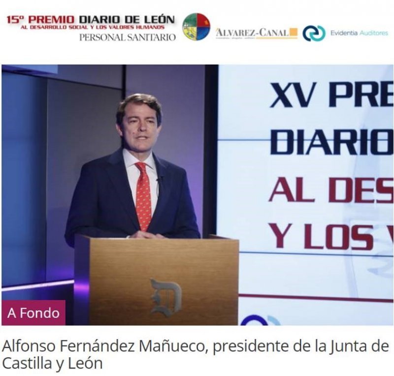 Acto Premio Diario de León